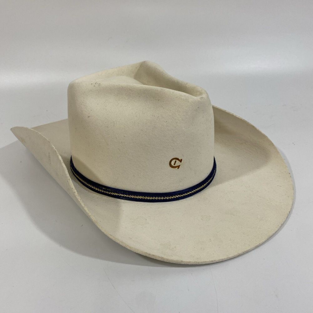 Charlie Horse Hat Co. Triple X Fur Blend White Cowboy Felt Hat 6 3/4
